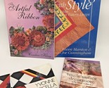 Lot 4 Fabric Books Art of Ribbon Textile Surface Decoration Yvonne Porce... - $11.95