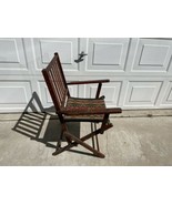 Vintage Mid Century  Folding Furniture Wood Arm Chair Lounge Outdoor - £113.42 GBP
