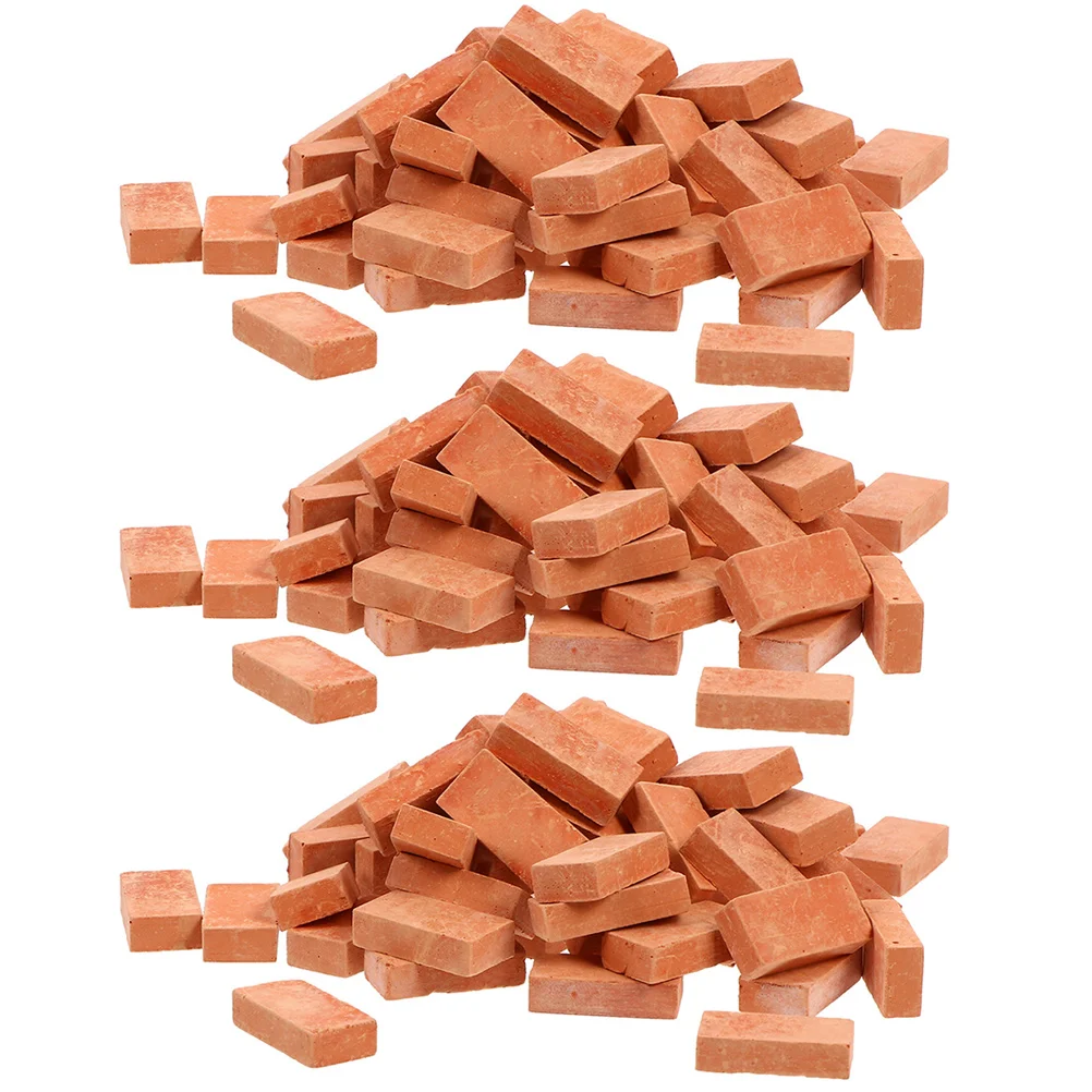 150 Pcs Toy Simulated Brick Miniature Toys Craft Bricks Clay Landscape - £10.85 GBP