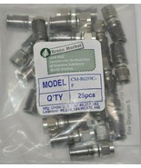 NEW ConnecTec Bag of 25 Compression Connectors for Coax Model# CM-RG59C-F - $14.26