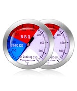 BBQ Thermometer Gauge 2-Pack Charcoal Grill Pit Smoker Temp Gauge Heat I... - $425.91 MXN