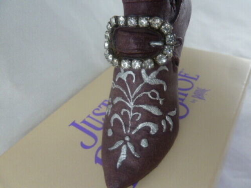 Just The Right Shoe "Bordeaux" #25022 Raine 1999 in Box 25023 2.75" x 4" - $6.81