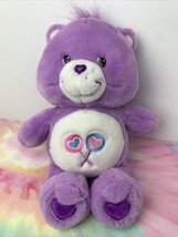 Care Bears Share Bear 12&quot; Plush 2002 Purple Lollipops - £10.08 GBP