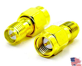 New 1PC 1 x SMA Male To RP-SMA Female RF Connector Adapter Converter for... - $6.24