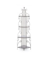 Ornate 4-Tier Metal Corner Bakers Rack Kitchen Dining Shelf - €283,17 EUR