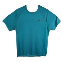 Under Armour Mens Tech Tee Aqua Blue Workout Athletic Shirt Breathable - £20.54 GBP