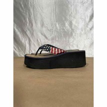 Vintage Lower East Side Stars &amp; Stripes Platform Y2K Sandals Women’s Sz 10 - £23.56 GBP