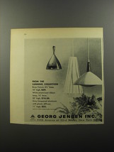 1956 Georg Jensen Light Fixtures Ad - From the lunning collection - £14.48 GBP