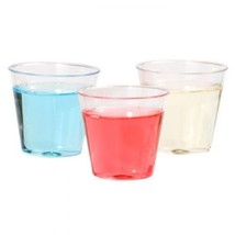 Clear Plastic SHOT GLASSES 1 ounce Party CUP whiskey shooters bar glass 24 COUNT - £13.04 GBP