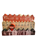 Wooden Holiday Christmas Countdown Advent Calendar - New - Elf - £19.58 GBP