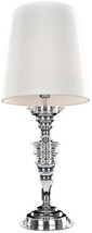 Table Lamp KALCO COSIMO Modern Classic 1-Light Clear Crystal Chrome Solid Brass - £2,625.64 GBP