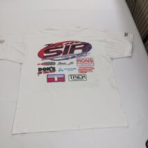 Vintage 1994 Fruit of the Loom TEAM SIR RACEWAY Men's XL White Graphic T Shirt image 2
