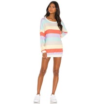 Michael Lauren Kyton Multicolor Sweatshirt Dress Oversized Small New - £37.49 GBP
