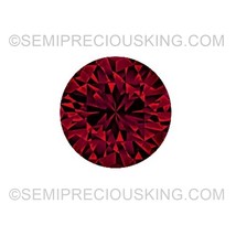 Natural Ruby 3.75mm Round Diamond Facet Cut FL Clarity Scarlet Color Loose Preci - £119.57 GBP