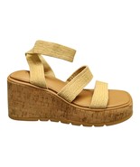 Torrid Triple Band Wedge Sandals Women 9.5 Brown Tan Cork Sole Open Toe ... - $61.17