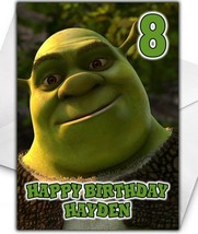 SHREK Personalised Birthday Card - Shrek Birthday Card - Large A5 - - £3.24 GBP