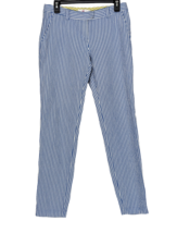 Vineyard Vines Women&#39;s Size 4 Medium Blue &amp; White Pin Striped Cotton Pants - £13.43 GBP