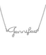 MARGARIETE FONT White Gold 14k Solid Gold Custom Name Necklace Personali... - €392,81 EUR