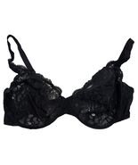 Olga Style 33580 Black Lace Full Coverage Underwire Bra 38C - $34.86 CAD