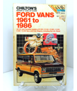 Chilton Repair &amp; Tune Up Guide Ford Vans 1961 to 1986 U.S. &amp; Canadian Mo... - £11.67 GBP