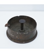 Trench Art Vintage World War II 2 Reeded Edge Casing Ashtray Metal Bulle... - €37,21 EUR