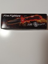FROST, Fire Fighters RED and BLACK Pocket Knife, 18-657FF,  4.5&quot;, Lockba... - €5,82 EUR