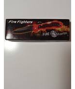 FROST, Fire Fighters RED and BLACK Pocket Knife, 18-657FF,  4.5&quot;, Lockba... - $9.49 CAD