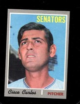 1970 Topps #487 Cisco Carlos Exmt Senators Nicely Centered *X47912 - £2.35 GBP