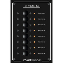 Paneltronics Standard Panel - DC 8 Position Circuit Breaker w/LEDs - £94.30 GBP