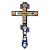 Stile russo 3 barre benedizione ortodossa mano croce vecchia chiesa slava... - £58.16 GBP
