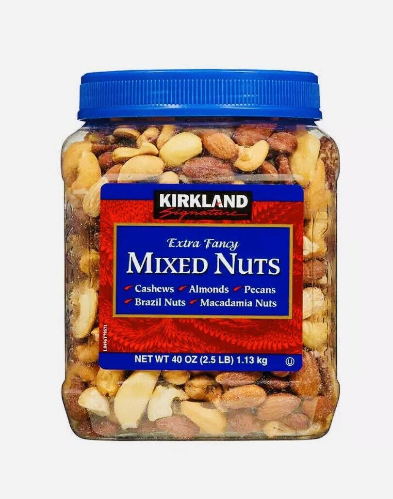 Kirkland Signature Extra Fancy Mixed Nuts Premium 2.5 lb - £19.10 GBP - £55.78 GBP