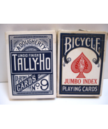 Vtg. Tally-Ho and Bicycle playing card decks open box Never used. Please... - £8.28 GBP
