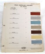 1962 Cadillac DuPont Paint Chip Color Bulletin #635 - $158.23 MXN