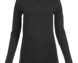 Blue Mountain YLK-1071 Women&#39;s Long-Sleeve Solid Scoop Neck T-Shirt Blac... - £21.81 GBP