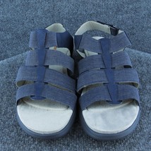 Jsport Cara Women Gladiator Sandal Shoes Blue Fabric Size 8 Medium - £19.47 GBP