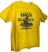 gruene harley-davidson new braunfels texas yellow 2016 t-shirt Men&#39;s L - $137.02 MXN