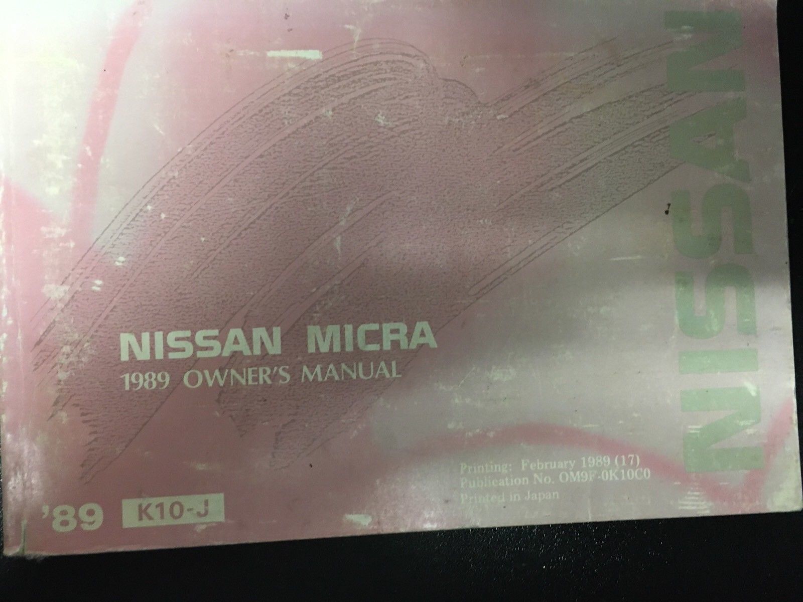 1989 Micra Owners Manual - $6.48