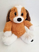 First Main Puppy Dog Plush Stuffed Animal Tan Brown White 3854 - £21.66 GBP