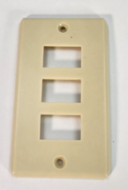 General Electric Smooth Bakelite 1 Gang 3 Hole DESPARD Switch Plate Cover Ivory - £7.09 GBP