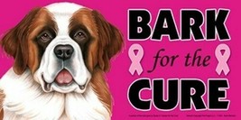 Bark For The Cure Breast Cancer Awareness Saint Bernard Dog Car Fridge M... - $128.48 MXN