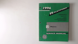 1996 Chevy Metro Factory Service Repair Manual Book 2 of 2 Chevrolet - $12.37