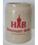 Henninger Brau Frankfurt Stoneware Beer Mug 0.5 L - $162.67 MXN