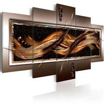 Tiptophomedecor Glamour Canvas Wall Art - Wave Of Fire - Stretched &amp; Framed Read - £71.93 GBP+