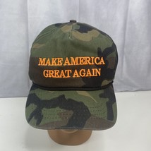 MAGA Hat Cali-Fame Camo Orange Letters Make America Great Again Donald T... - £51.28 GBP