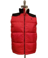 Polo Ralph Lauren Boys Waterfow Down Vest,Red/Black,Medium - £38.84 GBP