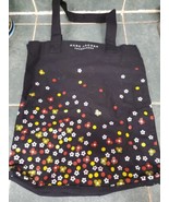 Marc Jacobs Fragrances Black / w flowers  Tote Bag. Shoppers bag canvas ... - $25.19