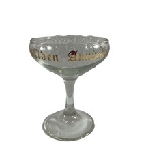 Vintage 50th Golden Wedding Anniversary Champagne Wine Toasting Glass Decor - $11.88