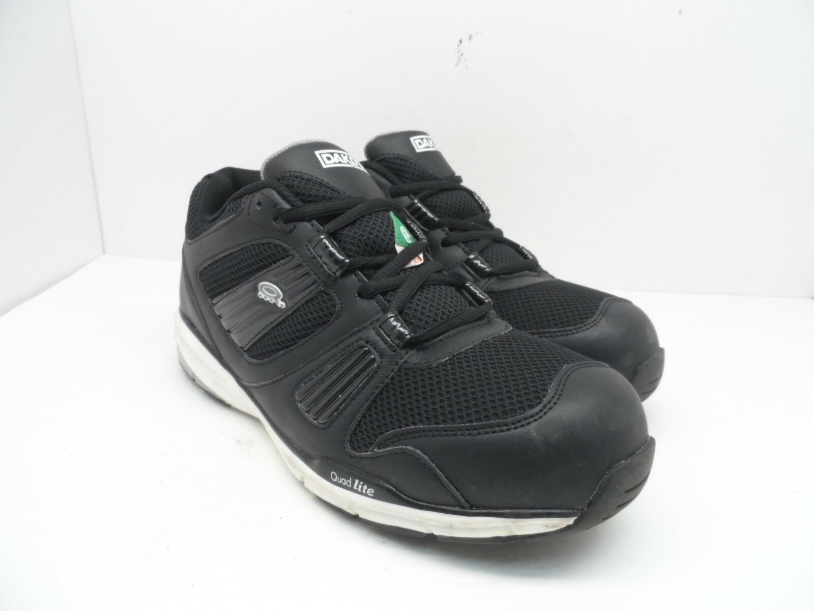 DAKOTA Men&#39;s Quad Lite Aluminium Toe Steel Plate Athletic Shoes Black Si... - $21.37