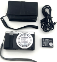 Panasonic Lumix DMC ZS50 12.1MP Digital Camera 30x Zoom WiFi Bundle TESTED - $295.15