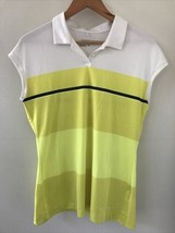 Nike Golf Performance Womens Yellow Sleeveless Dri Fit Athletic Top Shirt M 40&quot; - $23.99